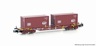 Hobbytrain H23202 - N - Containerwagen TFG-braun, DB, Ep. IV